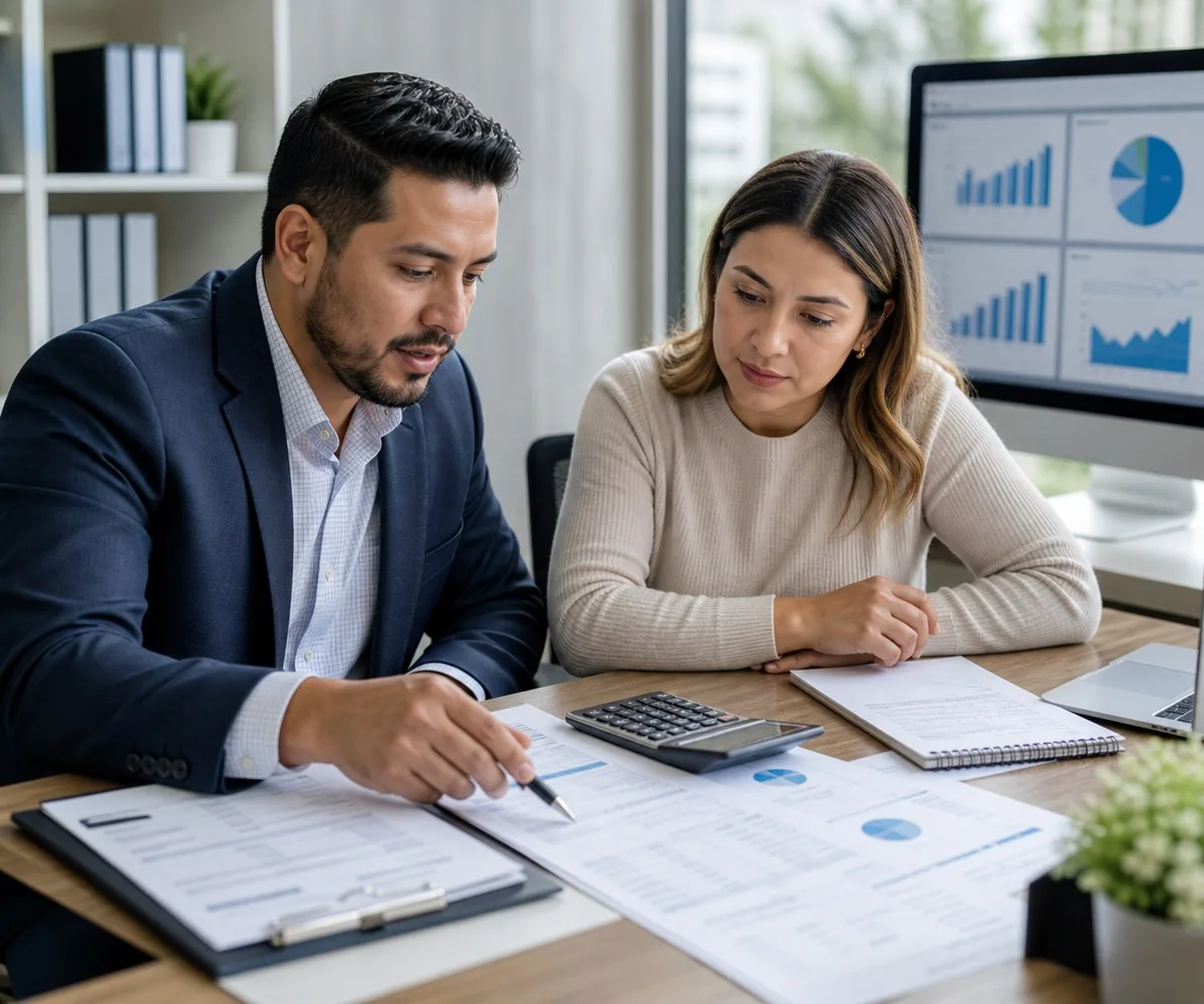 Accounting review with a small business client